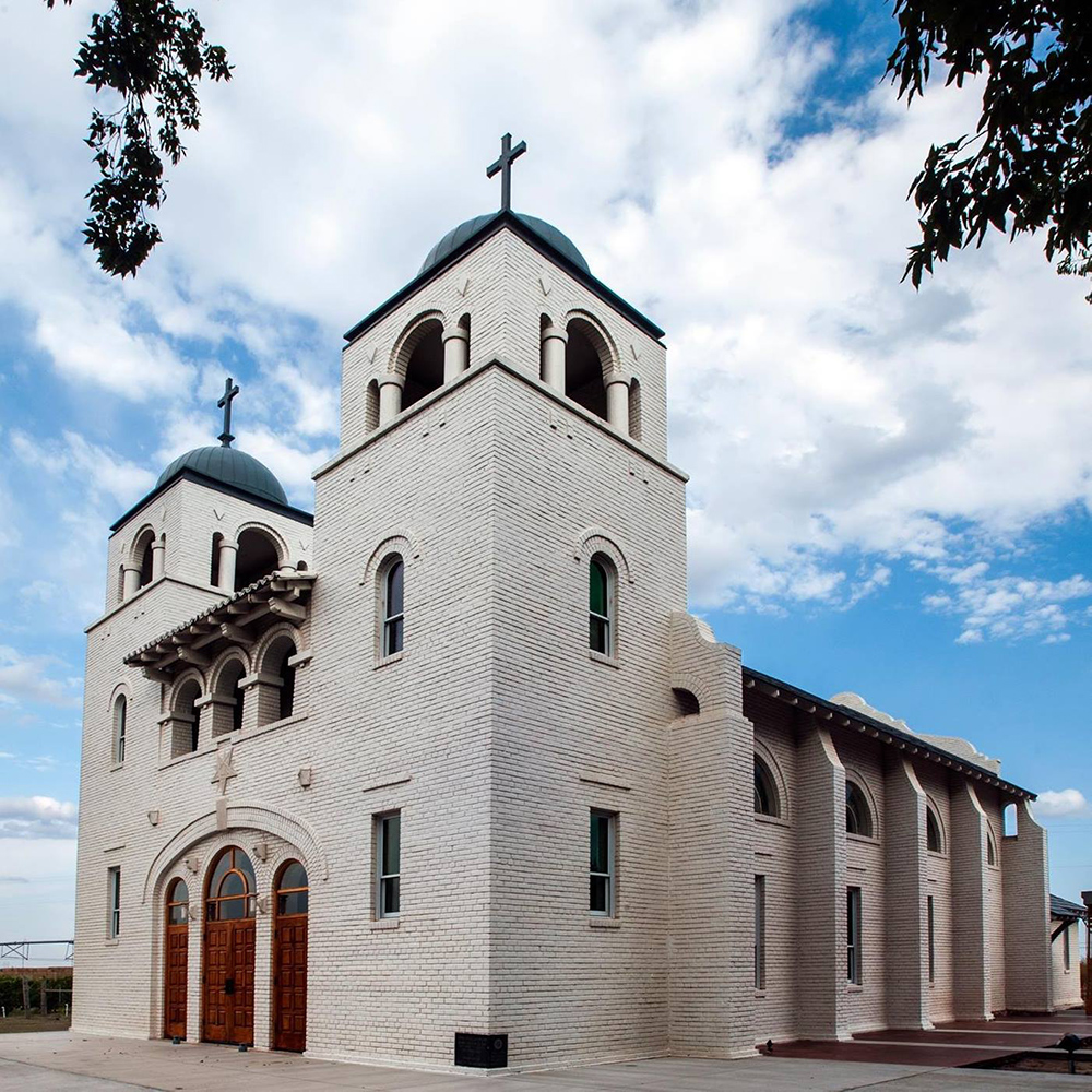 The Chapel shines bright on a beautiful sunny day.